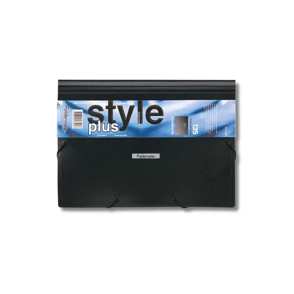 Foldermate Expanding File w/elastic Black