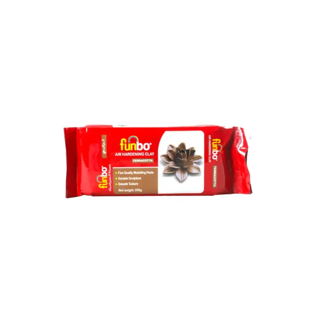 Funbo Air Hardening Clay 250 gms Terracota