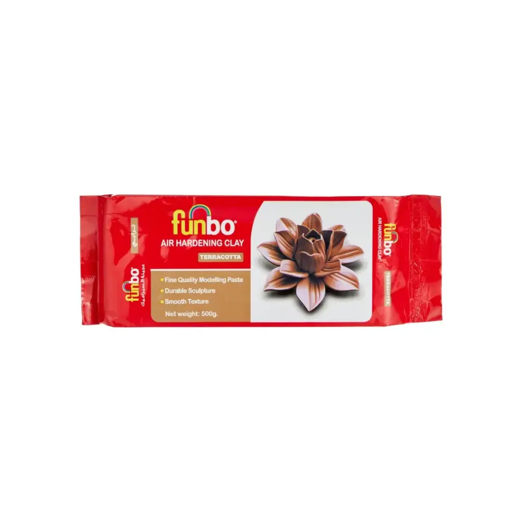 Funbo Air Hardening Clay 500 gms Terracota