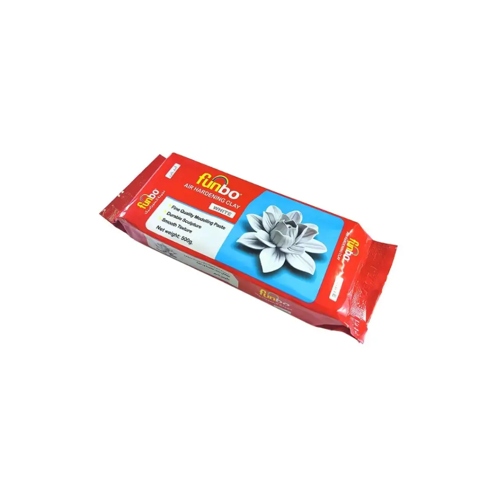 Funbo Air Hardening Clay 500 gms White