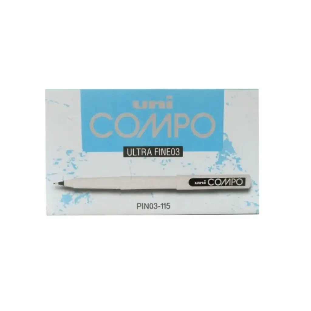 Mitsubishi Uni Compo 0.3mm Ultra Fine Black box=12