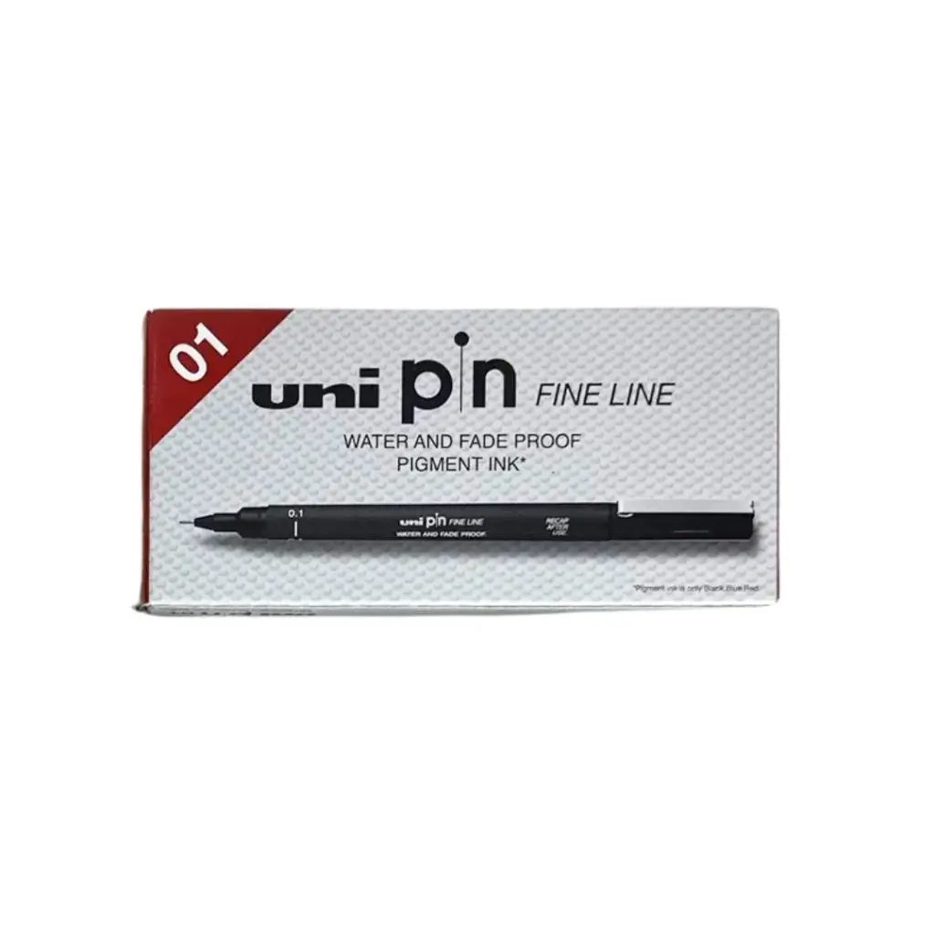 Mitsubishi Uni Pin Fine Line 0.1mm Black box=12
