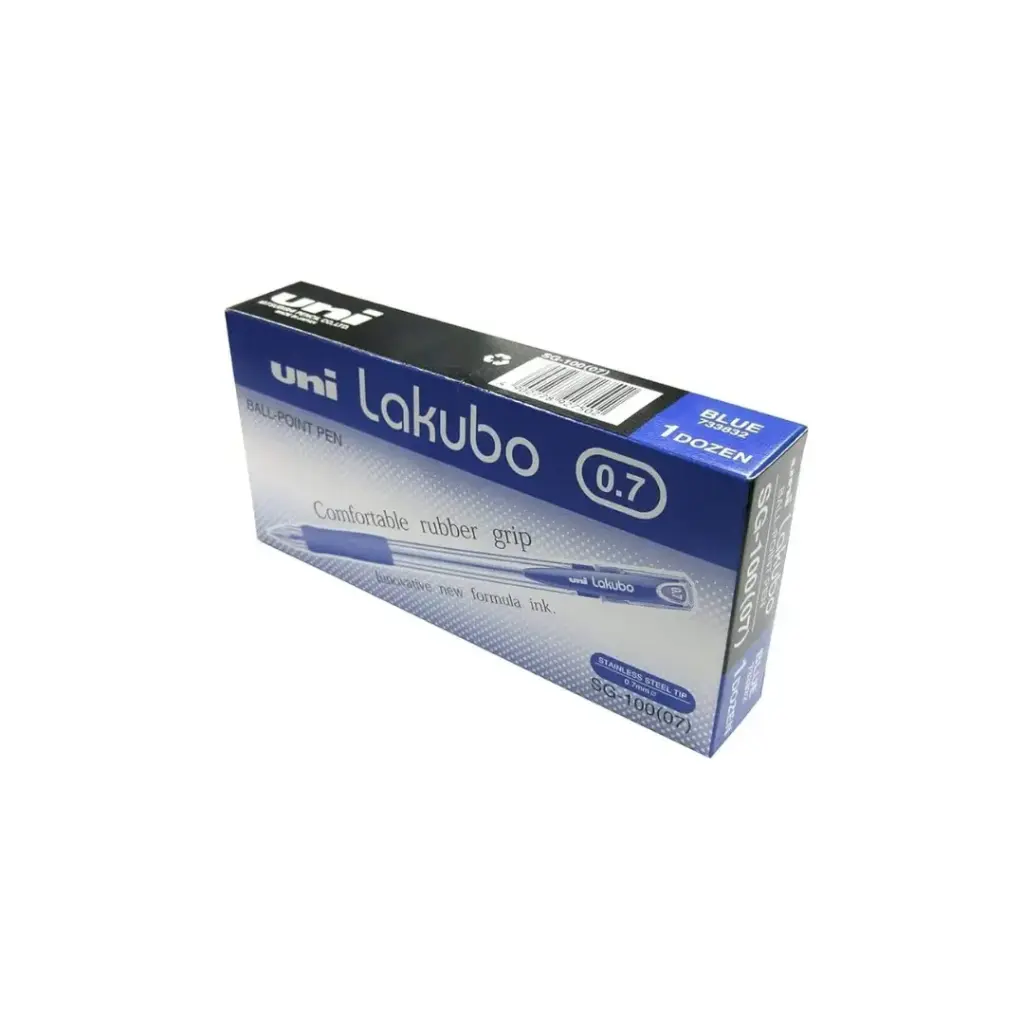 Mitsubishi Lakubo Ball point Pen 0.7mm Blue box=12