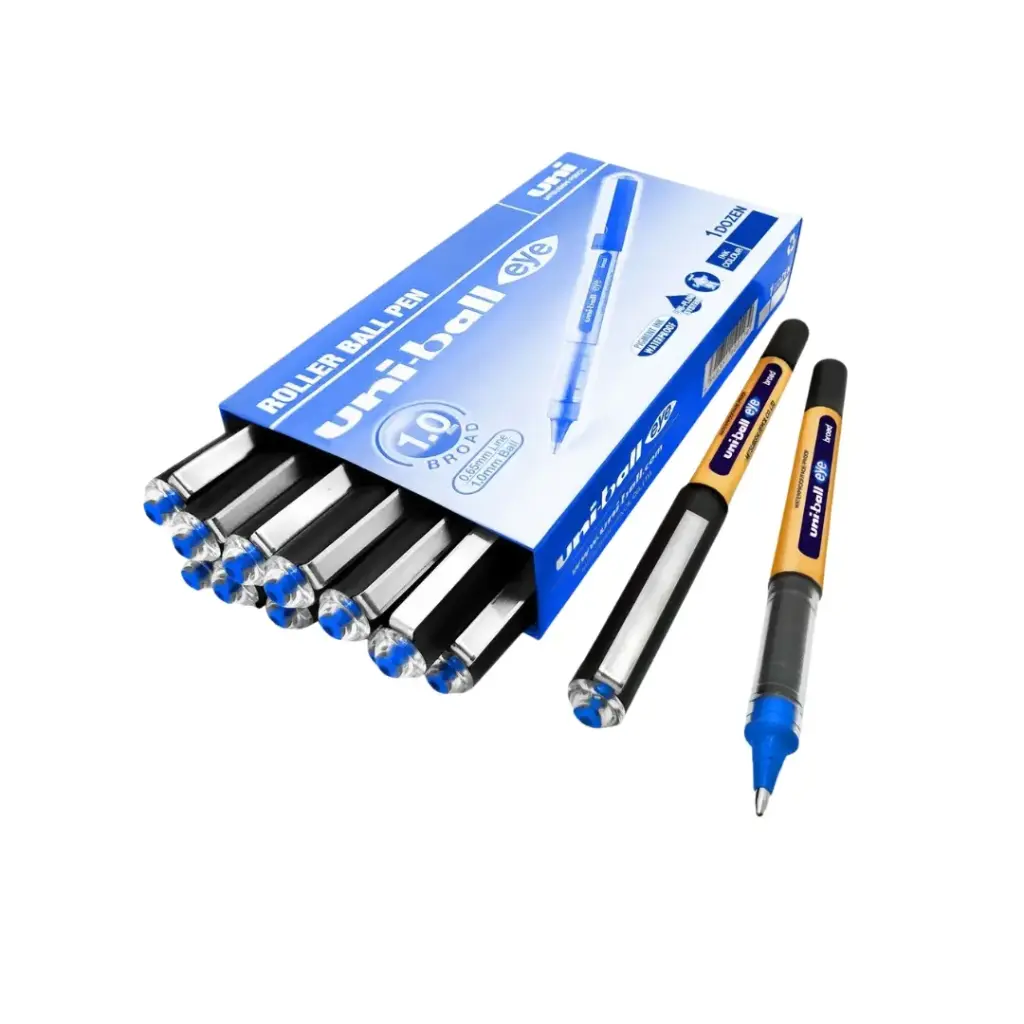 Mitsubishi Uni-ball Eye Broad 1.0mm Roller Pen Blue box=12