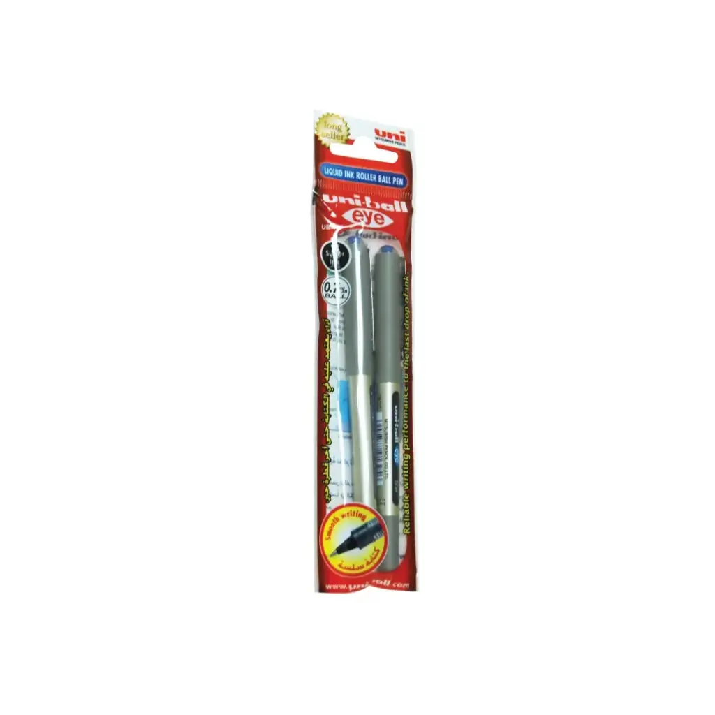 Mitsubishi Uni-ball Eye Fine Pen Pack of 2Pc Black&Blue