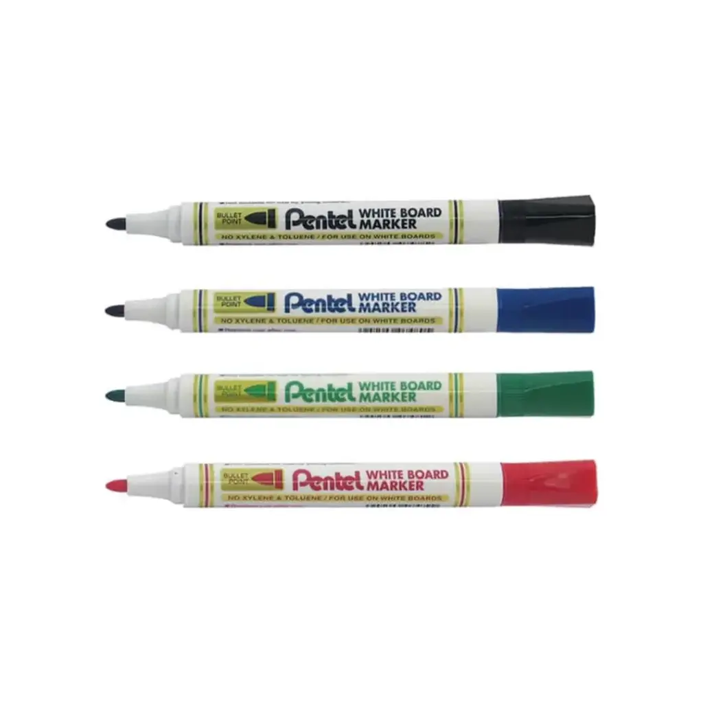 Pentel Marker White Board Bullet MW85 Wallet=4pc