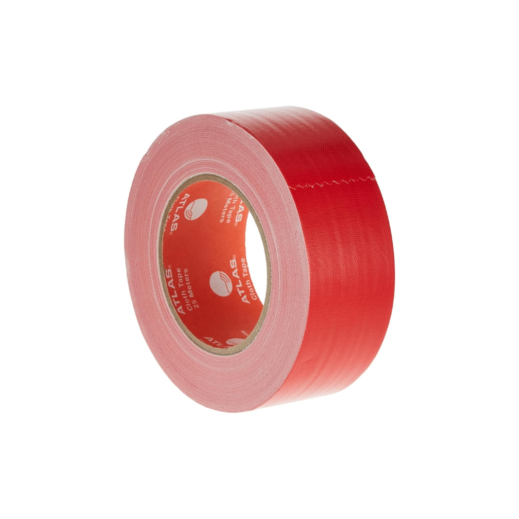Atlas Eco Cloth Tape 2"x25y (48mm) Red