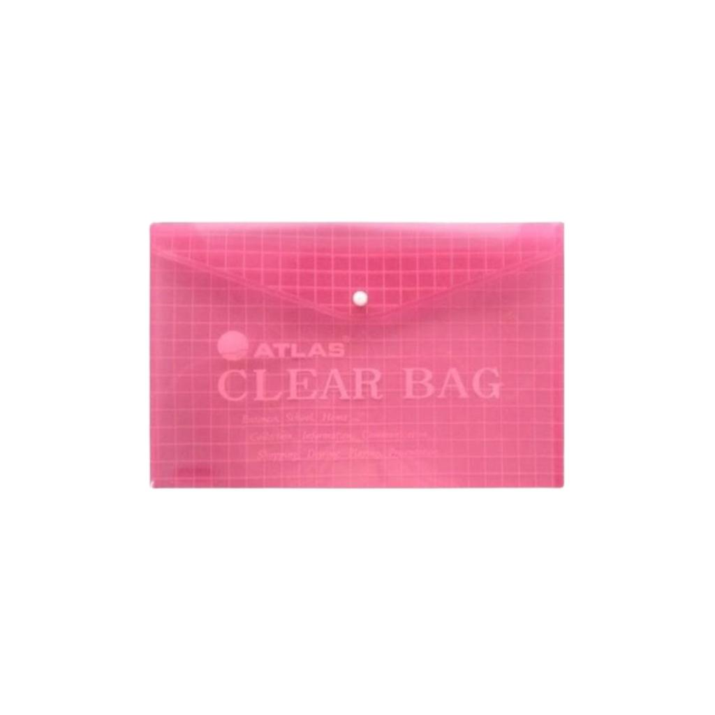 Atlas Document Clear Bag Red