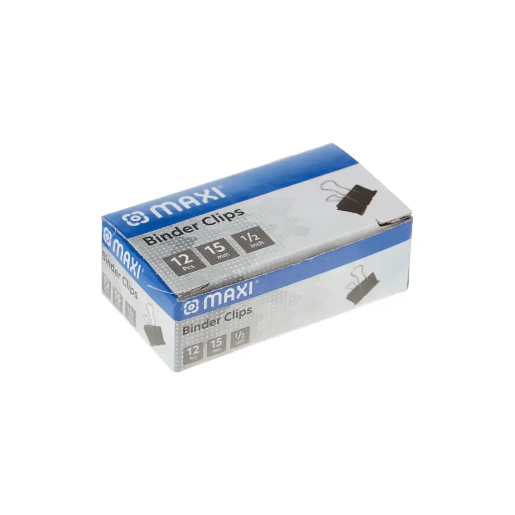Maxi Binder Clip 19mm Box of 12pc