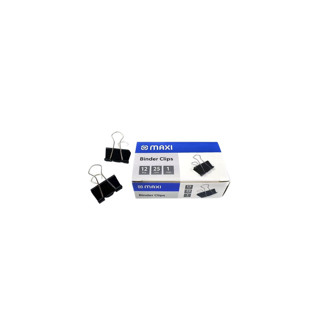 Maxi Binder Clip 25mm Box of 12pc