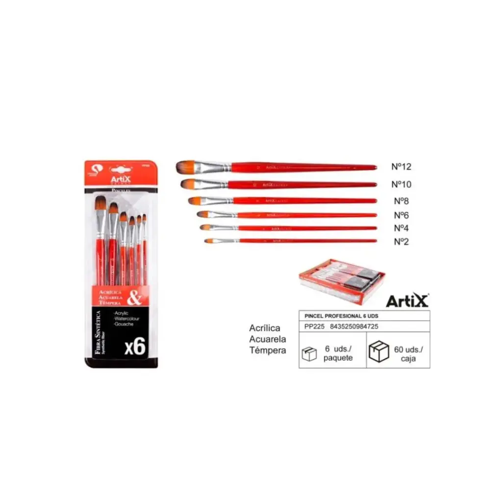 ARTIX PROFESSIONAL BRUSHES (PP225) (SET)