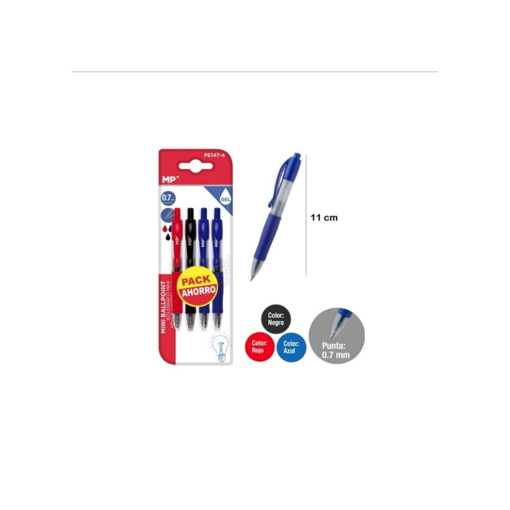 MP GEL INK MINI BALLPOINT PEN 0.7 MM (PE147-4)