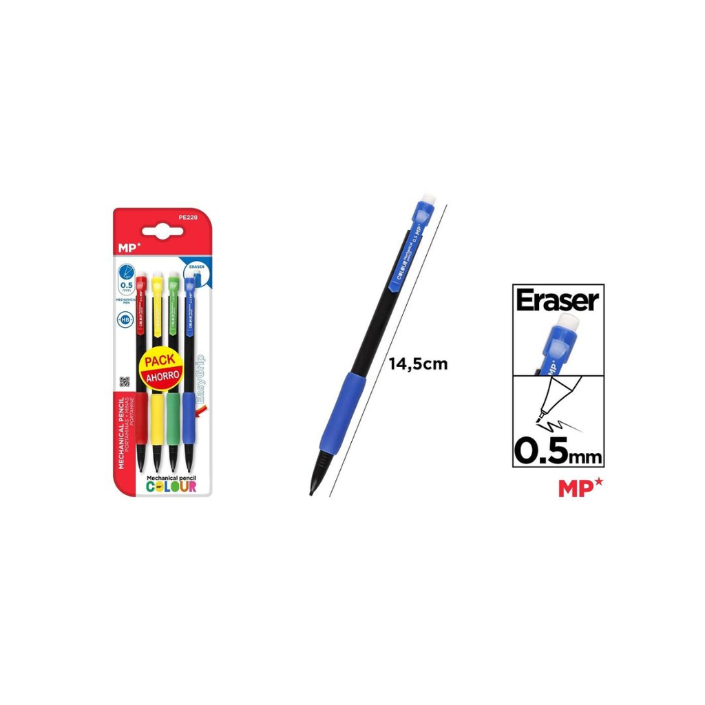 MP PLASTIC MECHANICAL PENCIL 0.5 MM (PE228)