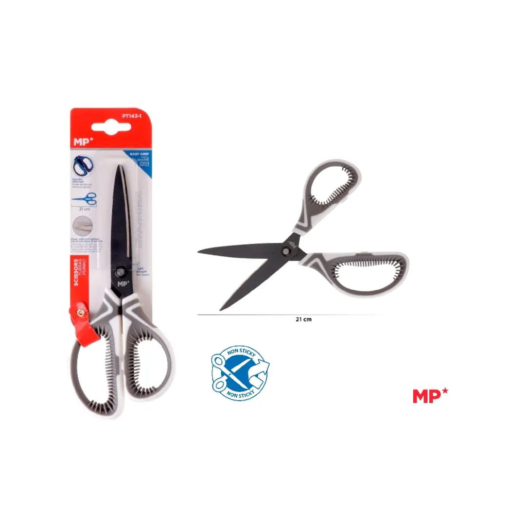 MP SILICONE HANDLE SCISSORS 210MM (PT143-1) (CARD)