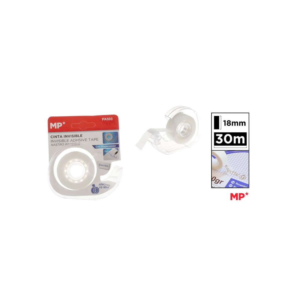 MP INVISIBLE ADHESIVE TAPE WITH DISPENSER (PA503)