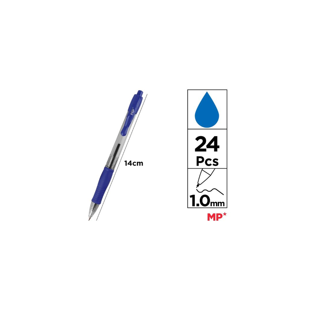 MP BALLPOINT PEN 1.0 MM BLUE (PE140A-S)