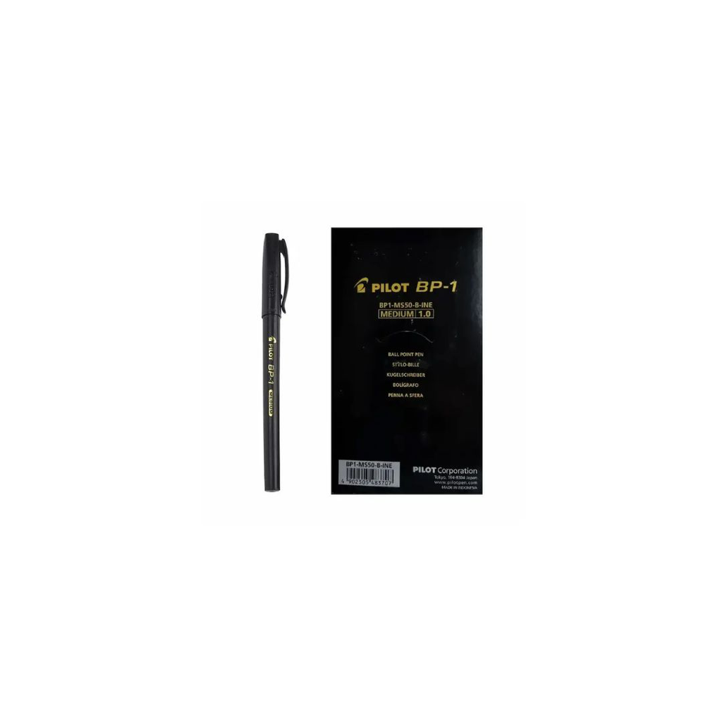 PILOT BP-1 B.Point Pen 1mm Black (50 pcs/box) No.BP1-MS50