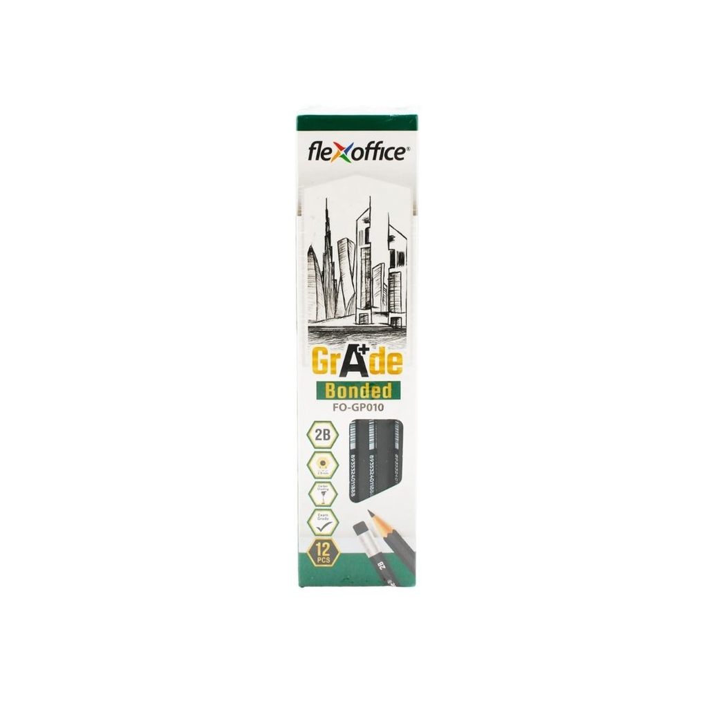 FLEXOFFICE PENCIL FO-GP010 2B 1 PKT  