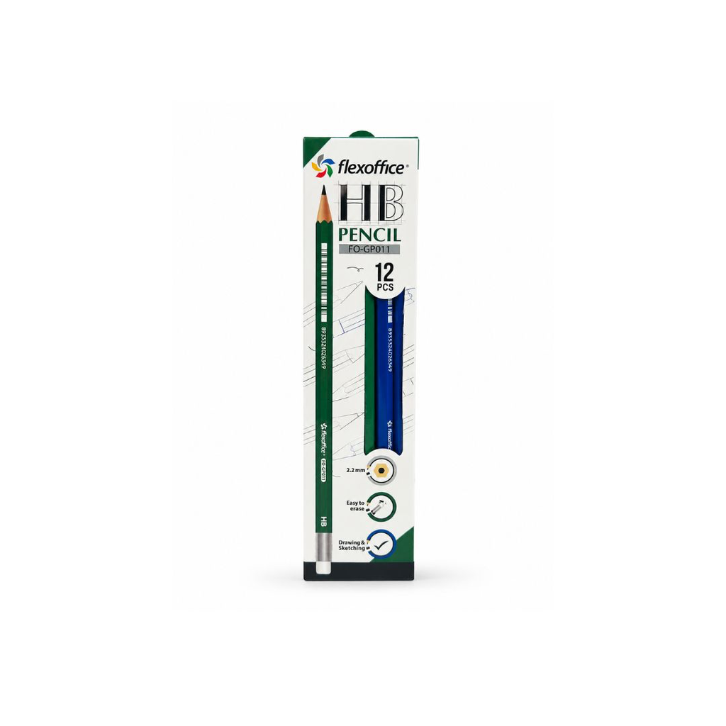 FLEXOFFICE WOODEN HB PENCIL FO-GP011 1 pkt