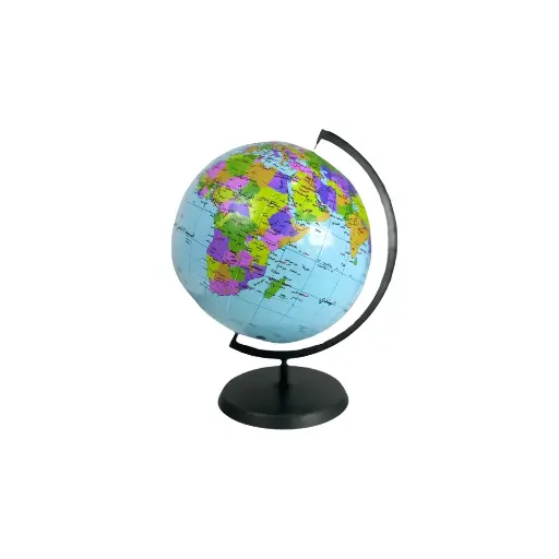 World Globe Plastic stand with Air Balloon
