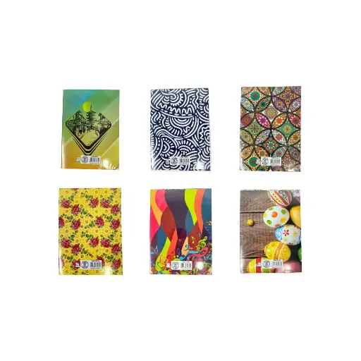 Sadaf Notebook,4line,100sh,PVC soft,8x6