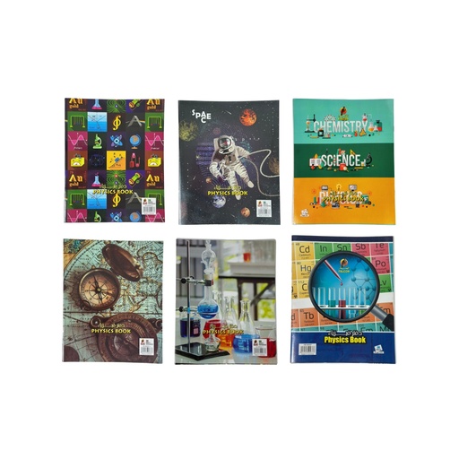 دفتر فيزياء فالكون، 10×8 بوصة، 36 ورقة، غلاف من البولي فينيل كلوريد