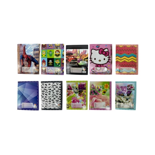 رويال - دفتر ملاحظات بغلاف مقوى، سطر واحد، 100 ورقة