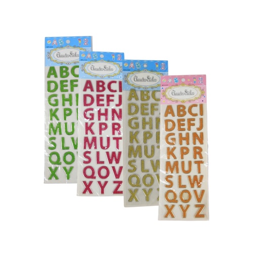 Glitter Letters Stickers 