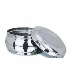 Dabba Plain Steel 555 Round 10cm MD-2012-710