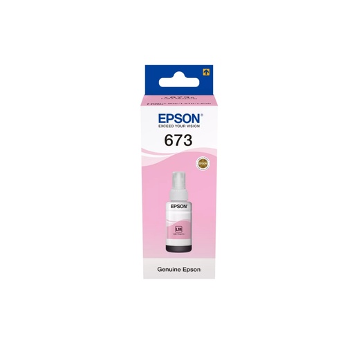 زجاجة حبر Epson T6731 سعة 70 مل (أرجواني فاتح)