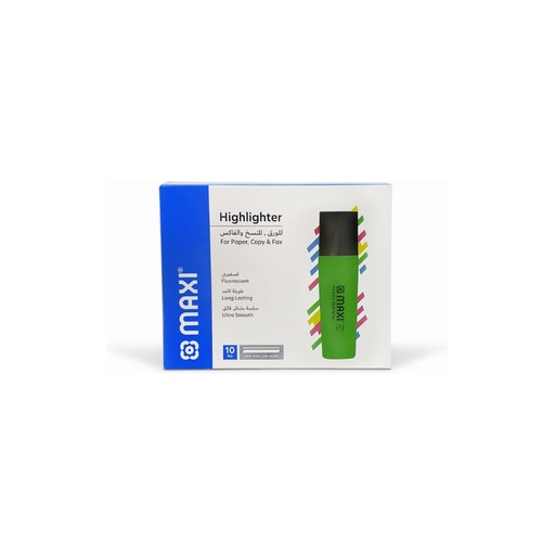 Maxi Highlighter Box/10Pcs Green
