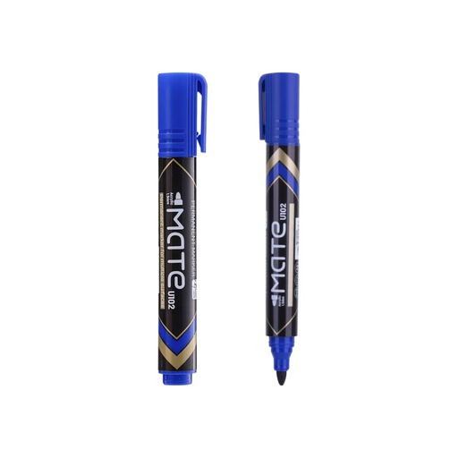 [ND10230] DELI - Mate Permanent Marker Pen - Blue U102 - 1pcs
