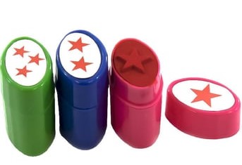 Stamp Fancy Stars Stamp Set 3 Pieces No.P-11S/P-11E