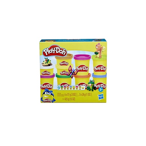 [HBF73695L00] Play-Doh Wild Color Pack Of 9, 425 Grams
