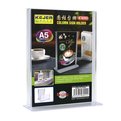[SHXK6005] Kejitai,Acrylic A5 Sign Holder Stand No.K-6005