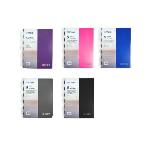 Maxi Spiral Polypropylene 5 Subject University Notebook 11"X8.5" 200  Sheets