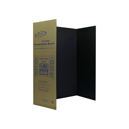 The evanz Tri-Fold Display Board , size 121.9 x 91.4