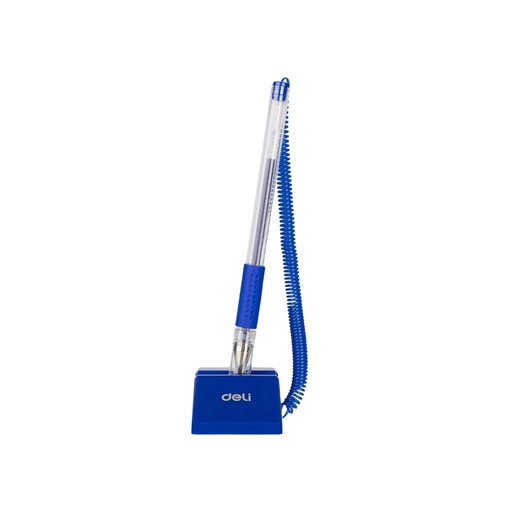 [E6791] Deli-E6791 Desk Pen Stand 0.5mm Blue  