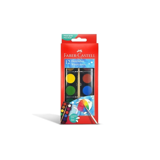 [FC125011] Faber-Castell Watercolour Paint Set 12 pcs NO.FC125011