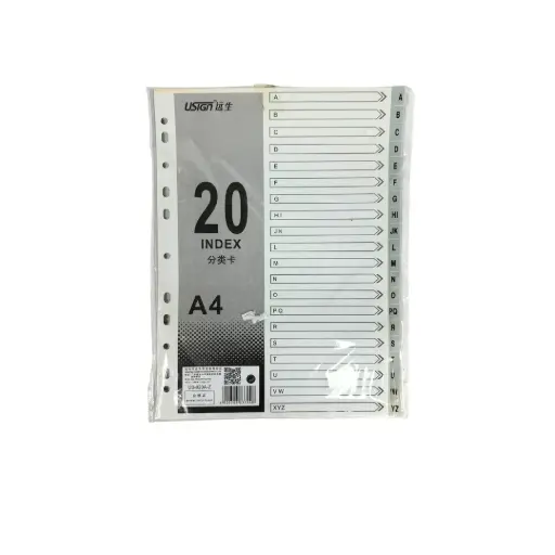 Usign index 20 dividers A4 
