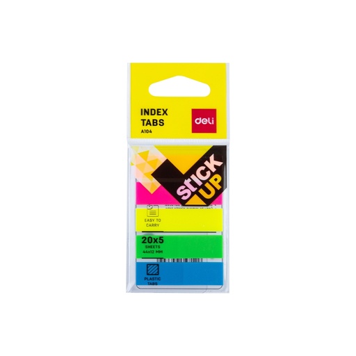 [EA10402] Deli - Index Tabs 44x12mm
