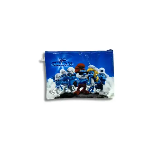 THE SMURFS ZIPPER FILE A4 SIZE  Paper Document Bags 