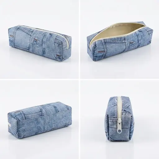 Pencil Case Blue Jeans style 