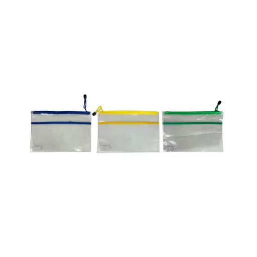 Zipper File Transparent Silicon small 27x17cm