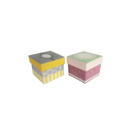 علبة هدايا صغيرة الحجم 7 × 6 × 6 سم