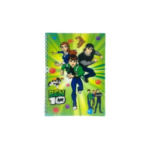 Ben Ten Single Line 3D cover Notebook