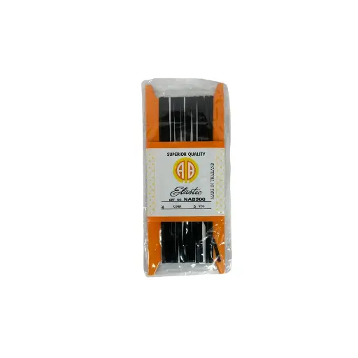 AB Elastic 6yard 4Cord SQ Black NAB900