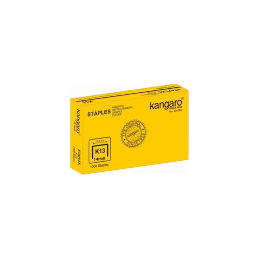 KANGARO TACKER STAPLES K-13-14MM (13/14MM) 1000's