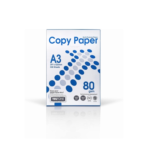 Copy Paper A3 size 80 gsm 500 sheets, 1 pack