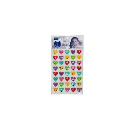 [LE-1700-59] Leeno Stickers Heart Smilies Colour